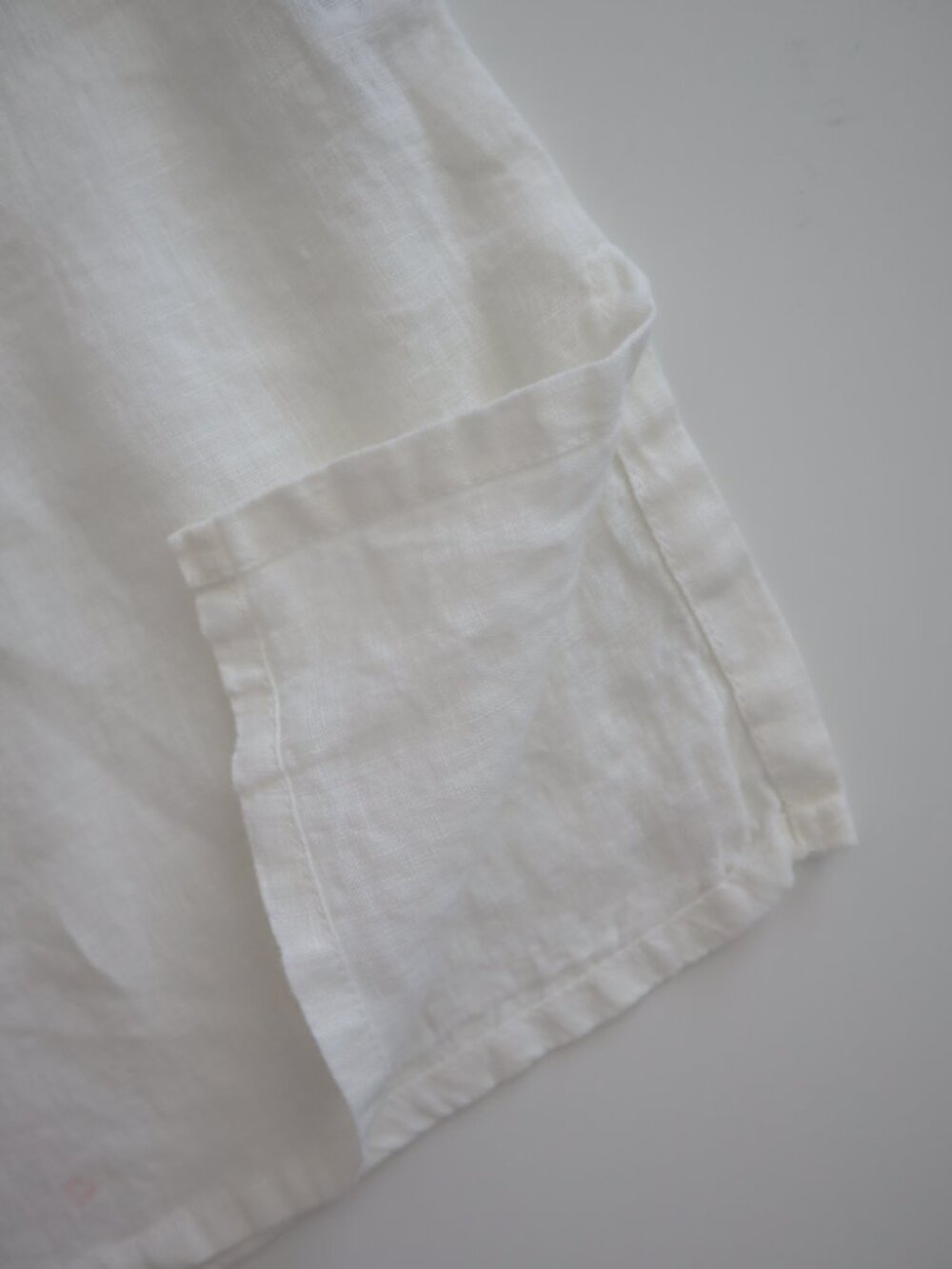 FLAX White Linen Sleeveless Top | S - Picture 4 of 6